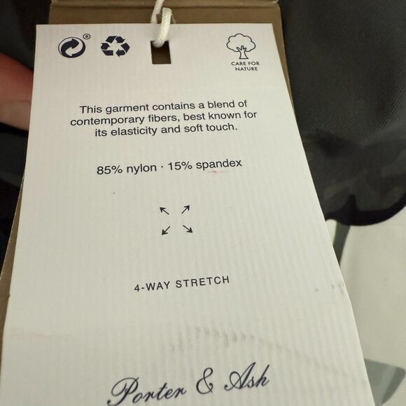 Porter & Ash Men's Abstract Print Kinetic Stretch Button Up Performance Size S - Picture 7 of 11